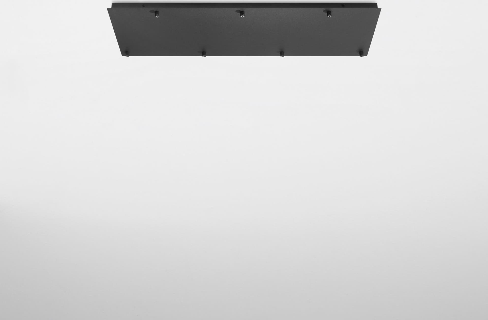 MONTATURA RETTANGOLARE NERA A 7 FORI 89X30X4,1CM - 2
