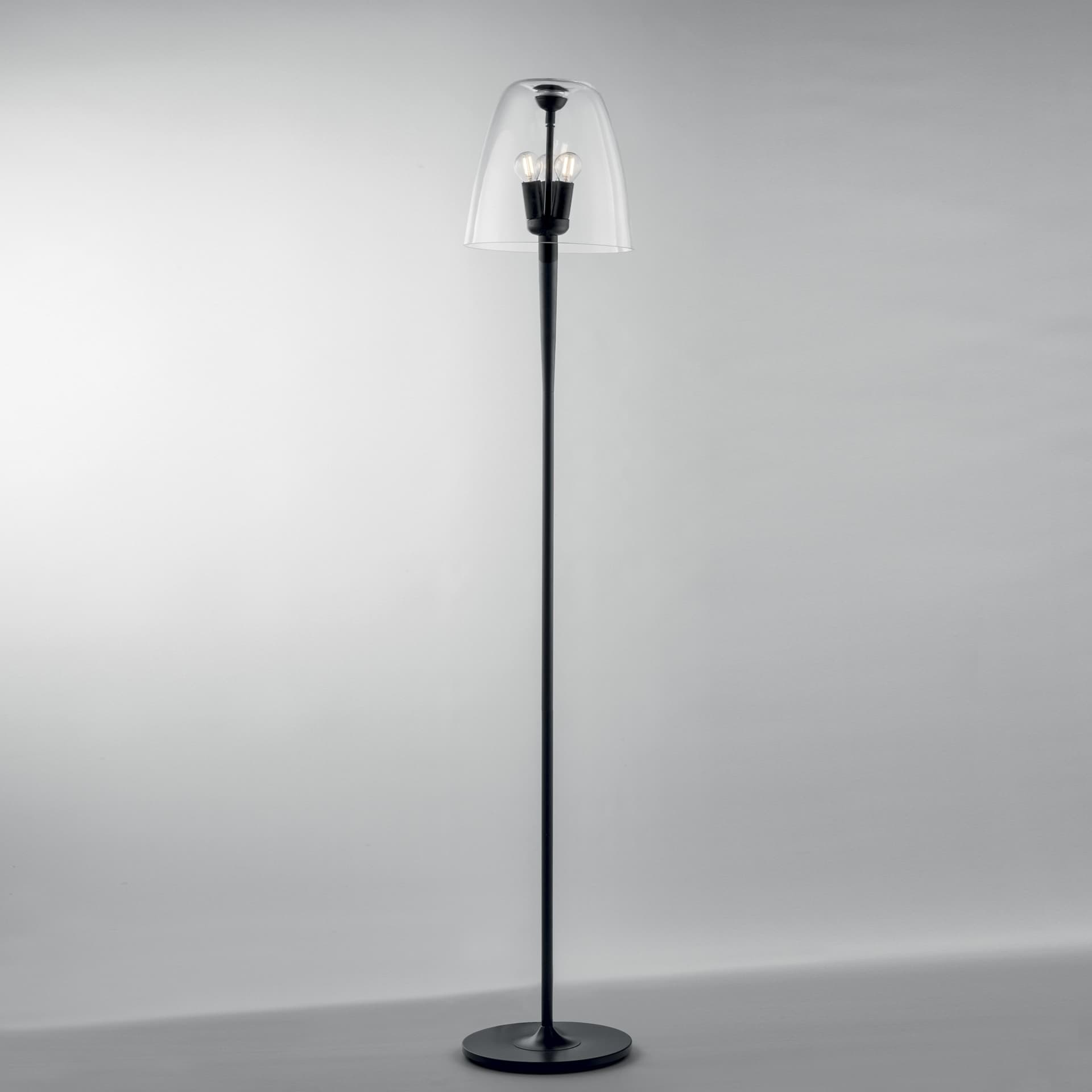 PIANTANE ARES TRASPARENTE 3XE14 35X159,5CM - 2