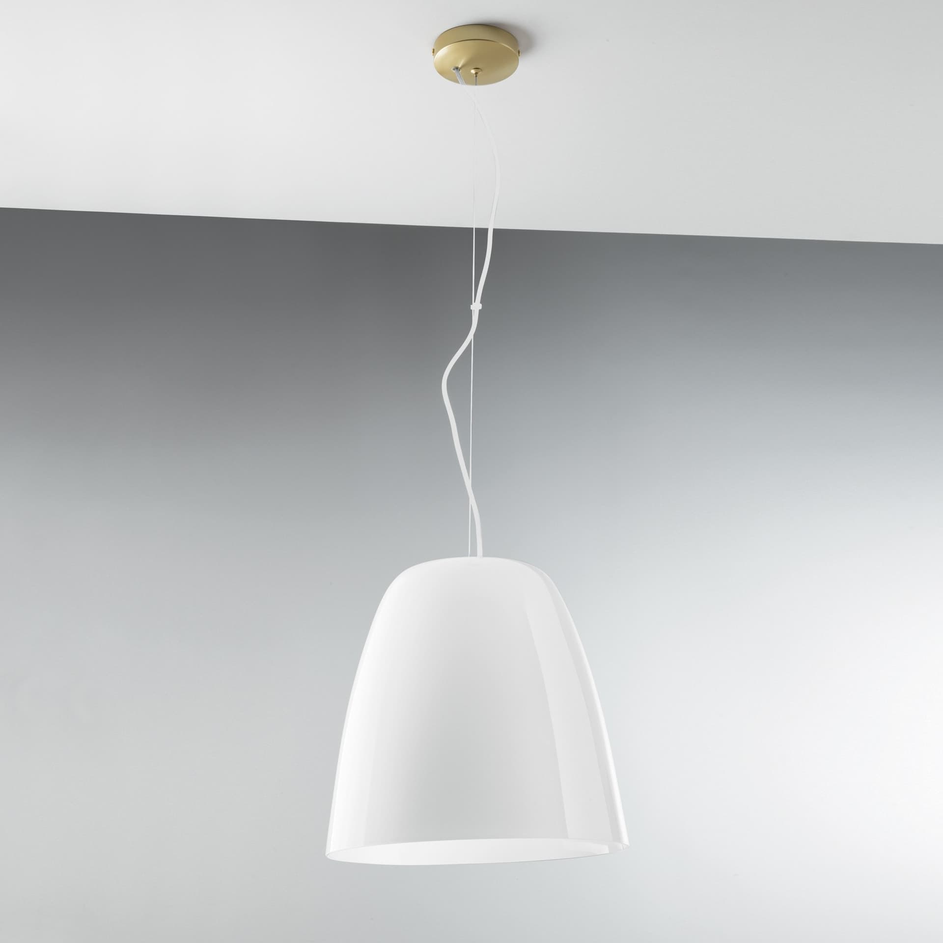 SOSPENSIONE ARES BIANCA 1XE27 35X117CM - 2