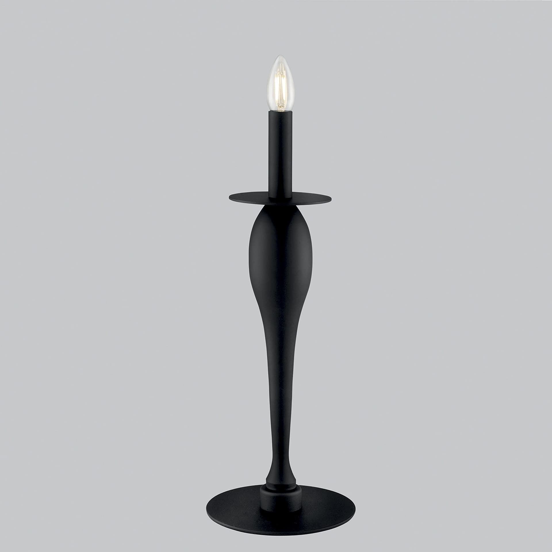 LUME ARMSTRONG NERO 1XE14 18X45CM - 2