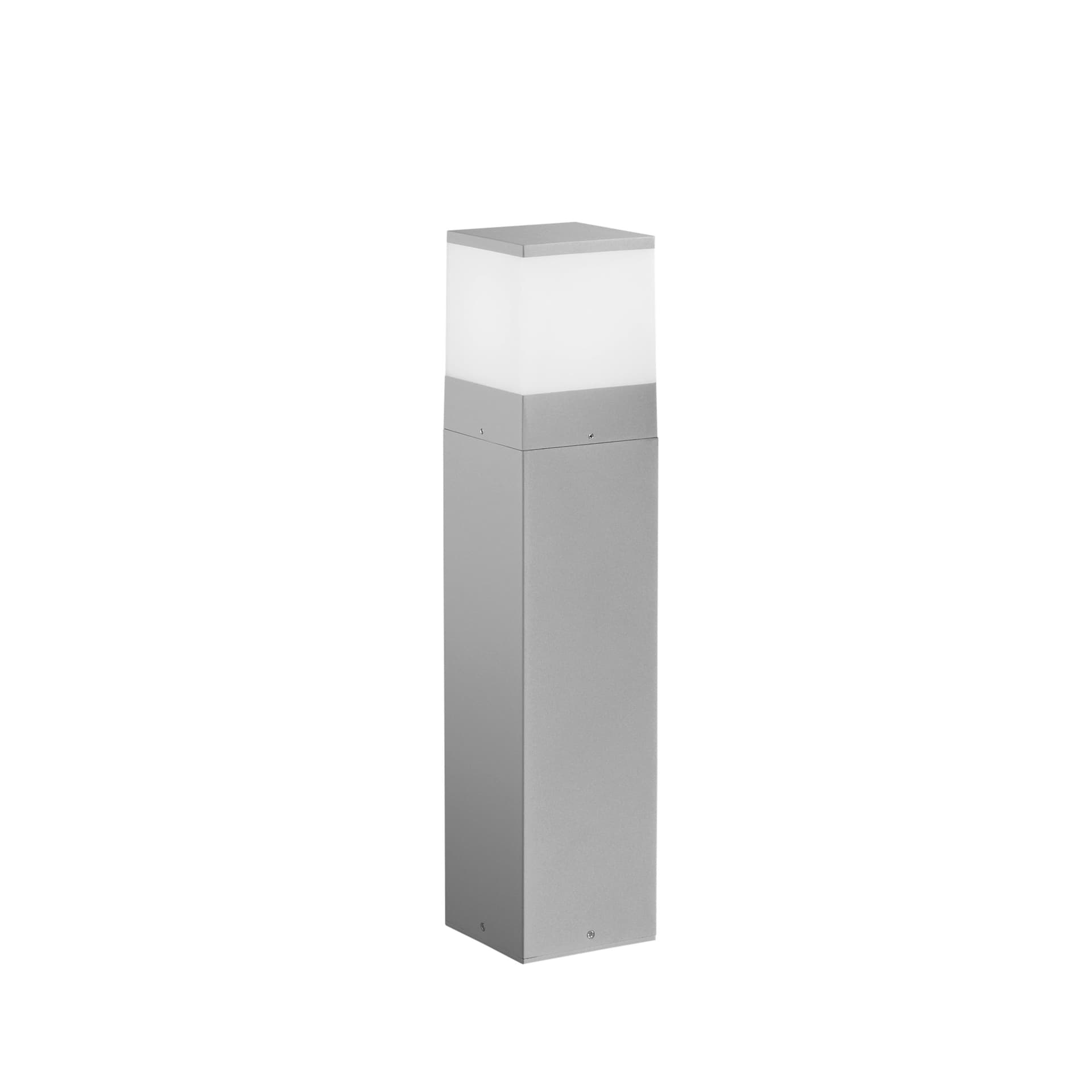 PALETTO ALLUMINIO BOOSTER SILVER 1XE27 IP54 13X13X60CM