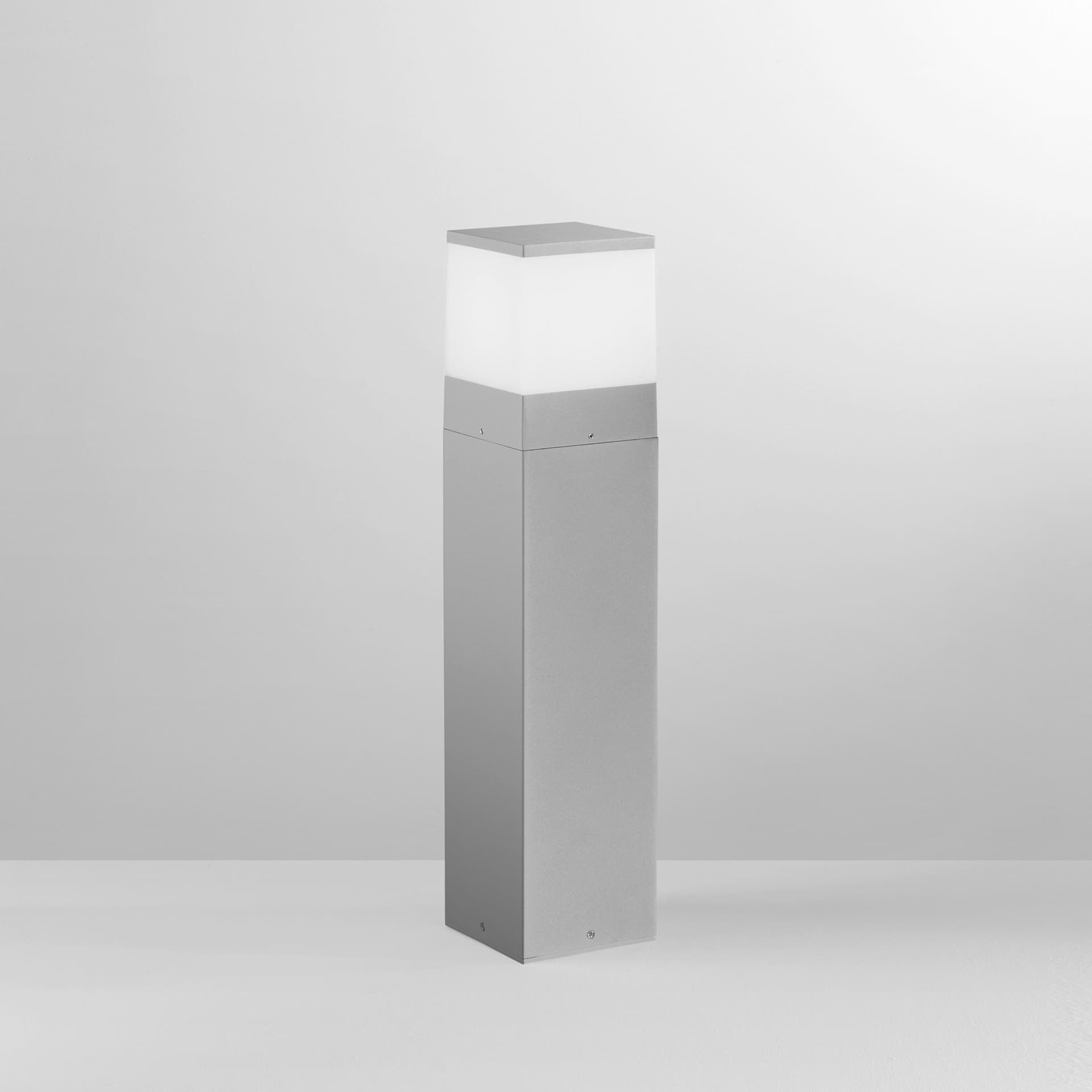 PALETTO ALLUMINIO BOOSTER SILVER 1XE27 IP54 13X13X60CM - 2