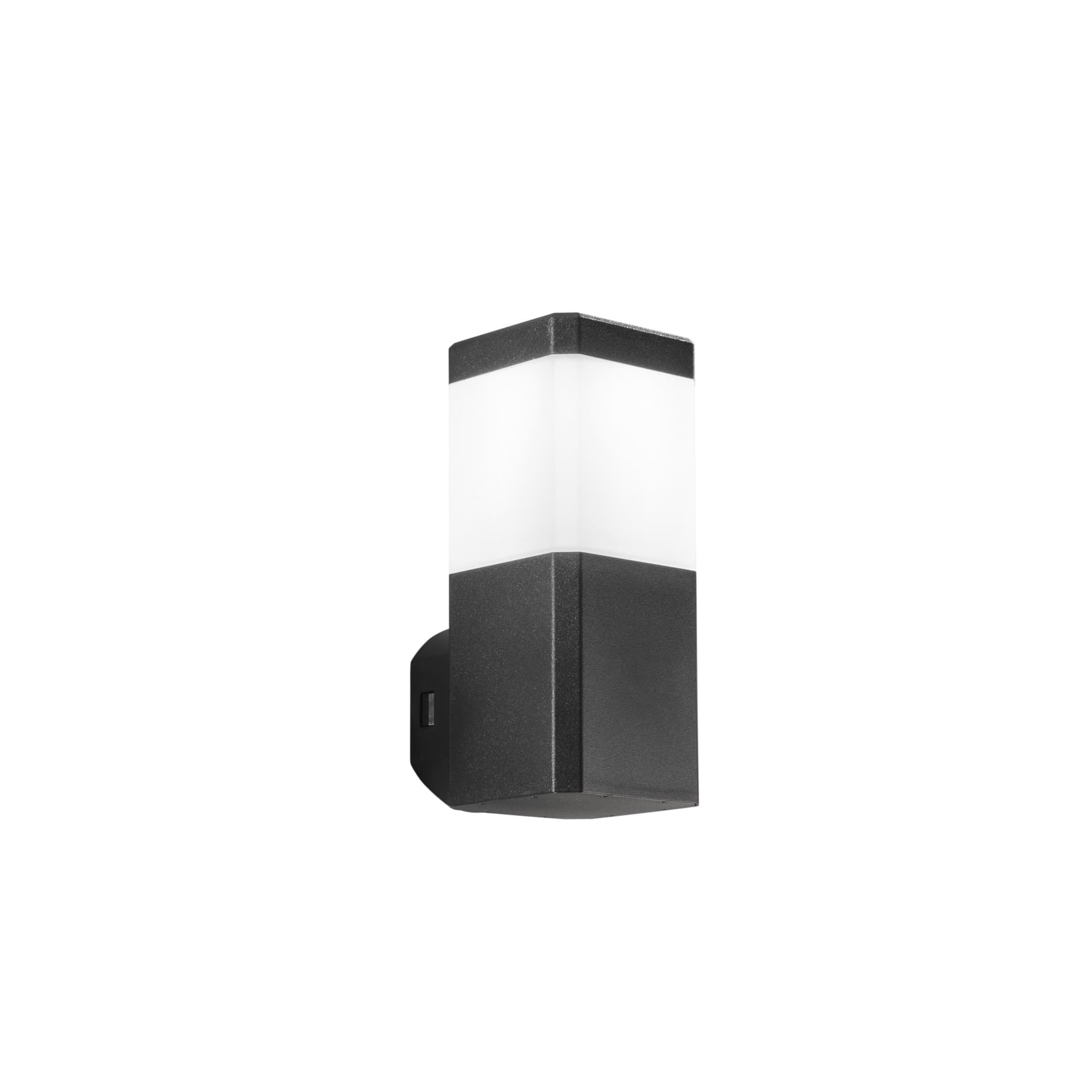 APPLIQUE FOCUS NERA SQUADRATA 1XGU10 IP65 10X13X24CM