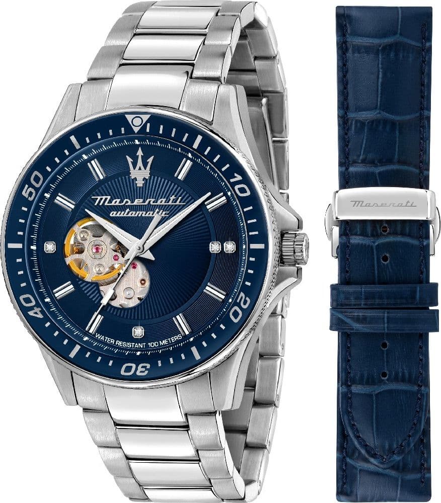 Maserati Sfida – Orologio Uomo Automatico Blu Acciaio (R8823140007) - 3