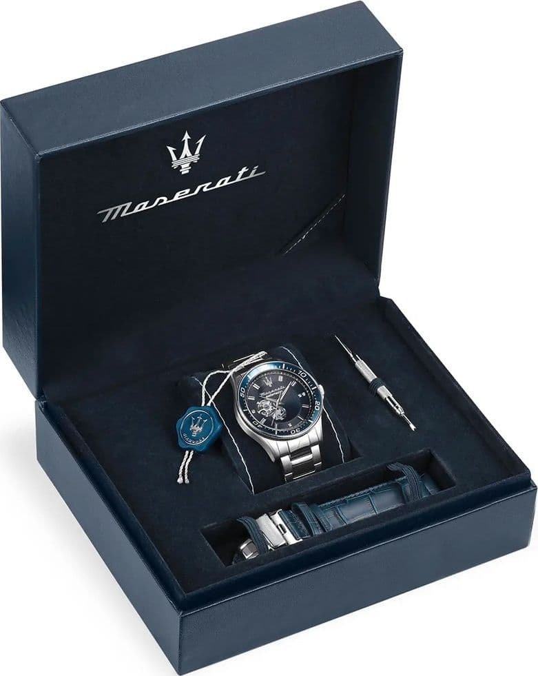 Maserati Sfida – Orologio Uomo Automatico Blu Acciaio (R8823140007) - 5