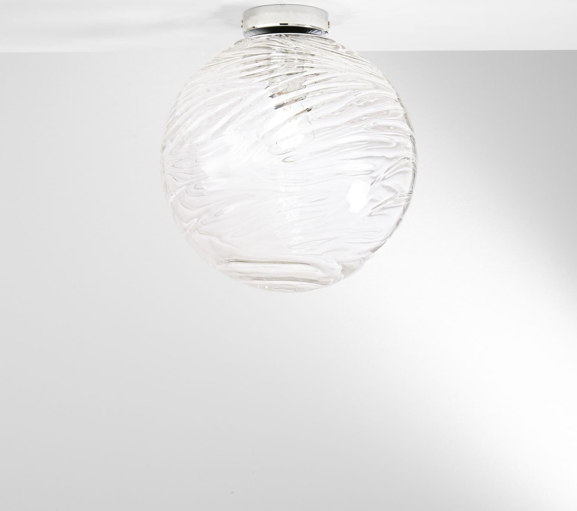 PLAFONIERA NEREIDE TRASPARENTE 1XE27 30X30CM - 2