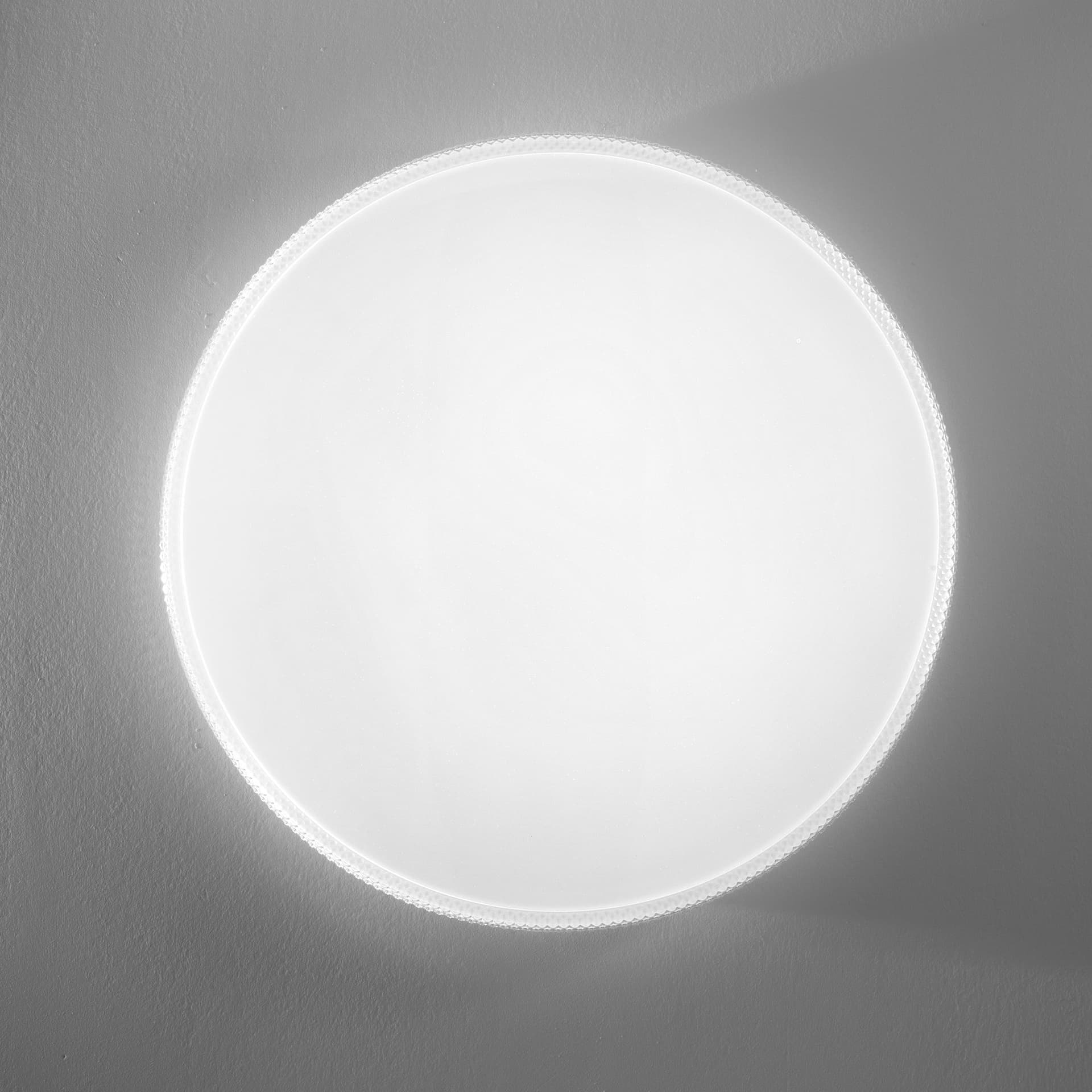 PLAFONIERA LED PIXEL TONDA BIANCA 66W 6540LM CCT DIMMERABILE WI-FI CON TELECOMANDO 76,5X10X76,5CM - 2