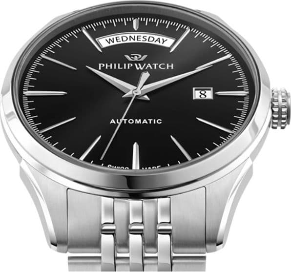 Philip Watch Roma – Orologio Uomo Day-Date Automatico Nero (R8223217003) - 3