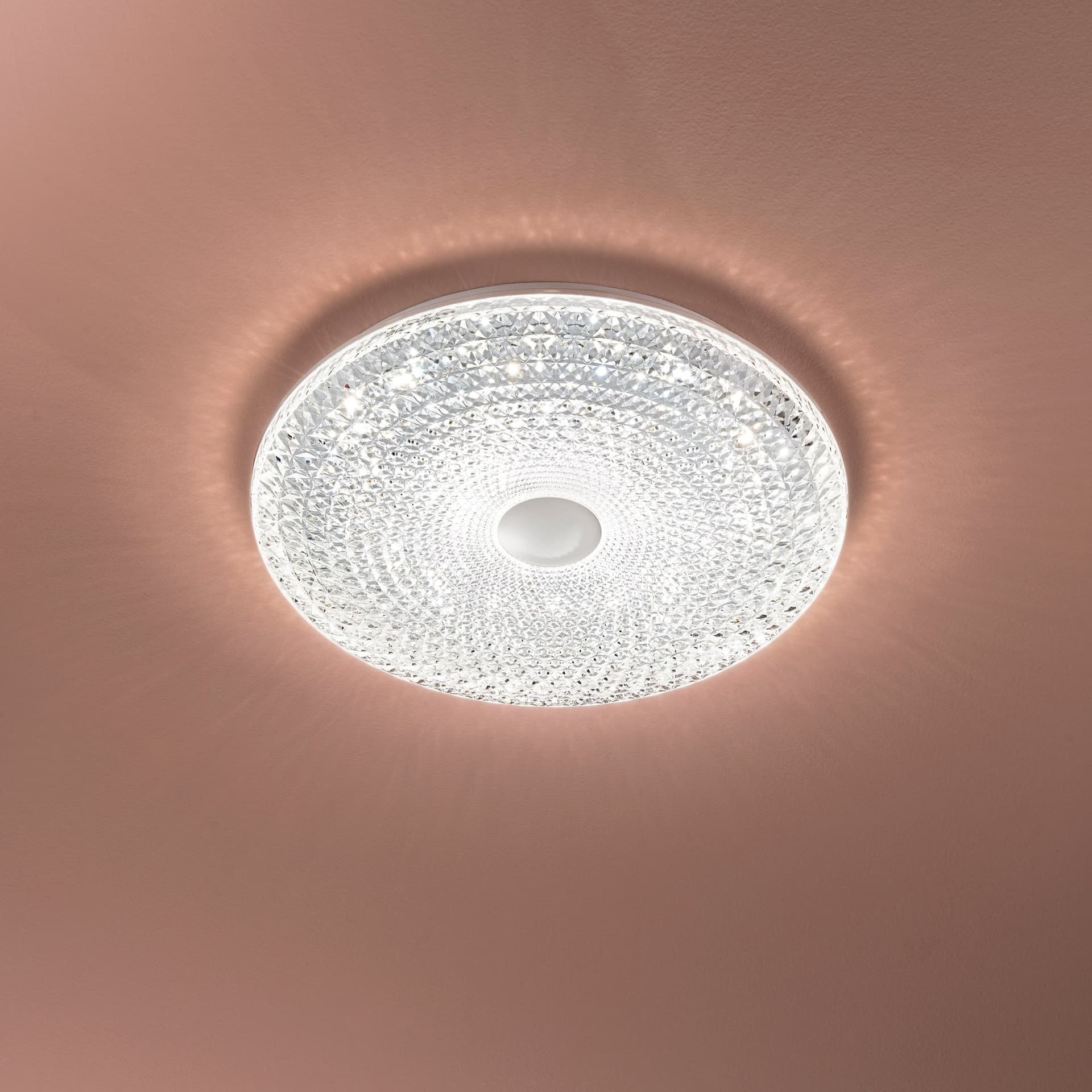 PLAFONIERA LED UNIKA BIANCA 40W 3900LM CCT DIMMERABILE WI-FI CON TELECOMANDO 49,5X10X49,5CM - 2