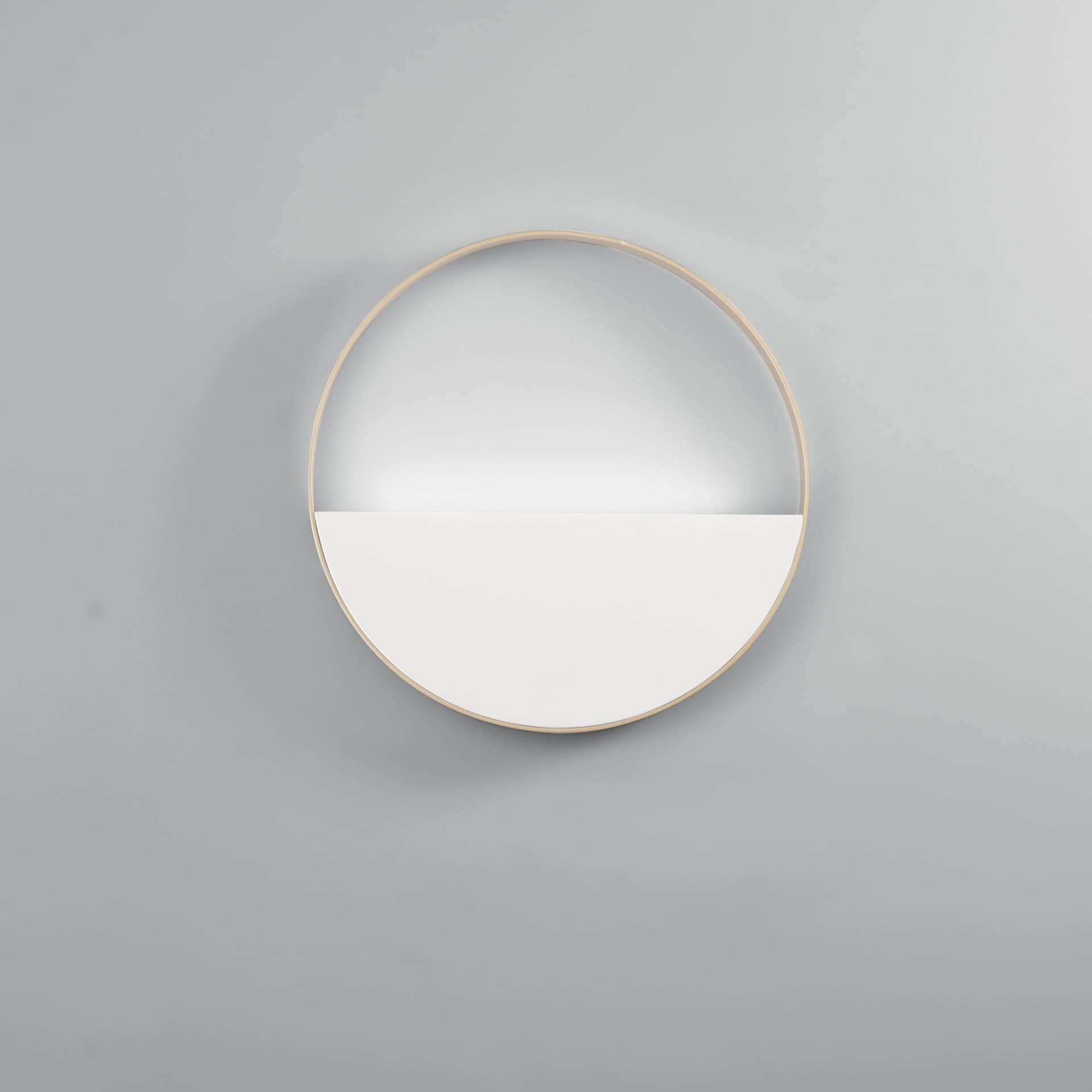 PLAFONIERA LED ALBA CIRCOLARE BIANCA E ORO 6W 900LM CCT 35X35X3,5CM - 2