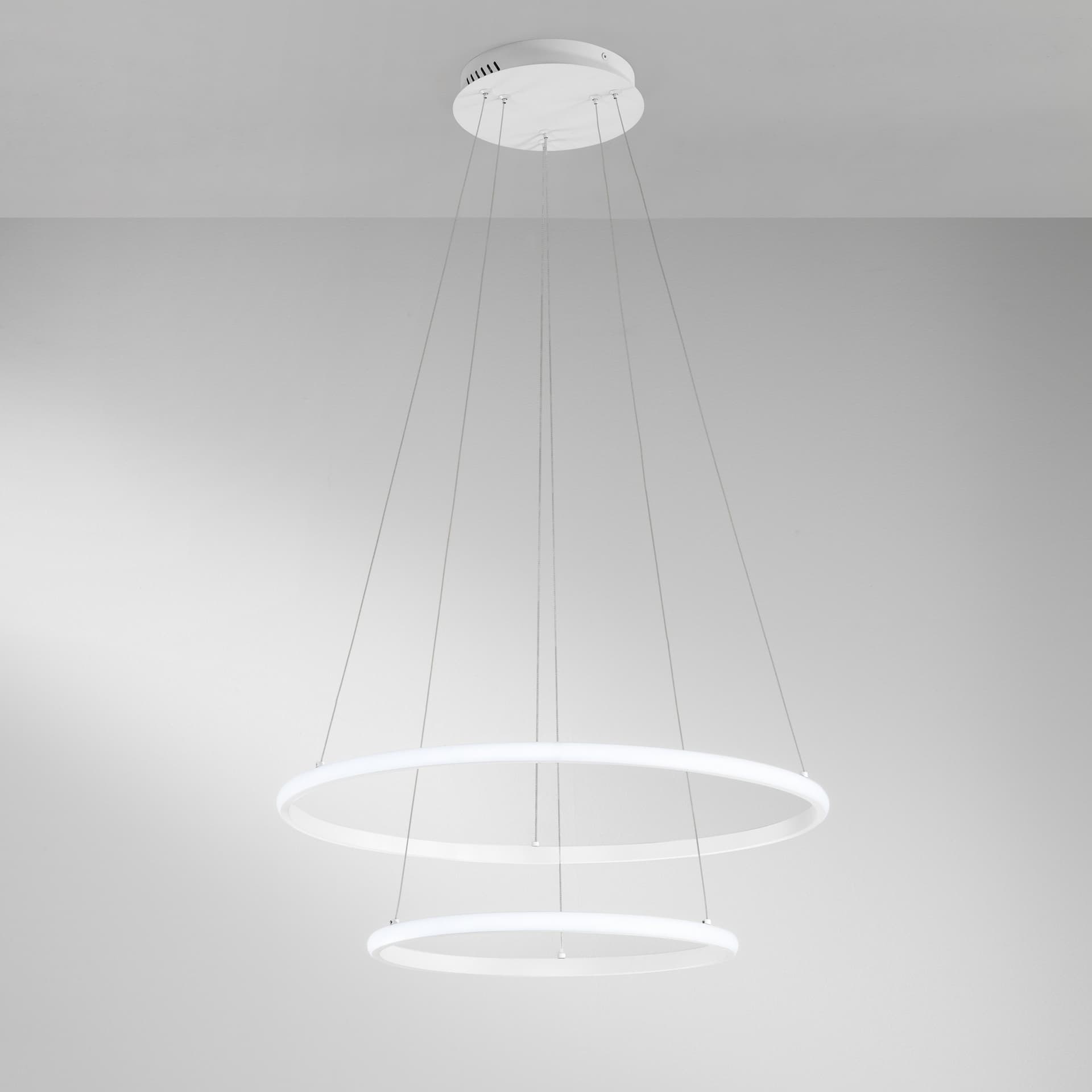 SOSPENSIONE LED AXIS BIANCA 31W 2635LM CCT+RGB DYGITAL CON TELECOMANDO 60/40X150CM - 2