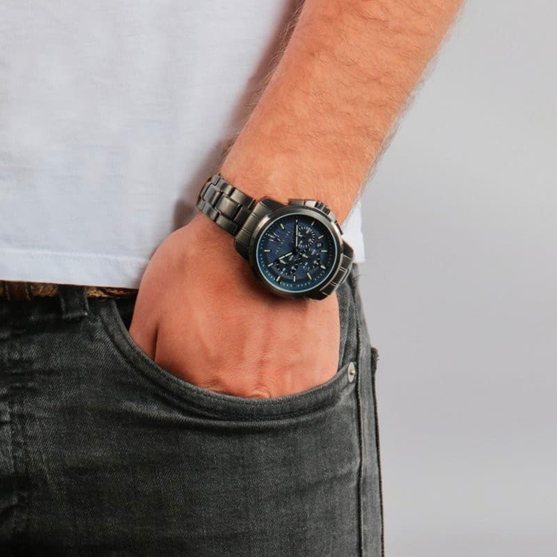 Maserati Successo – Orologio Uomo Nero Solo Tempo Blu (R8873621005) - 3