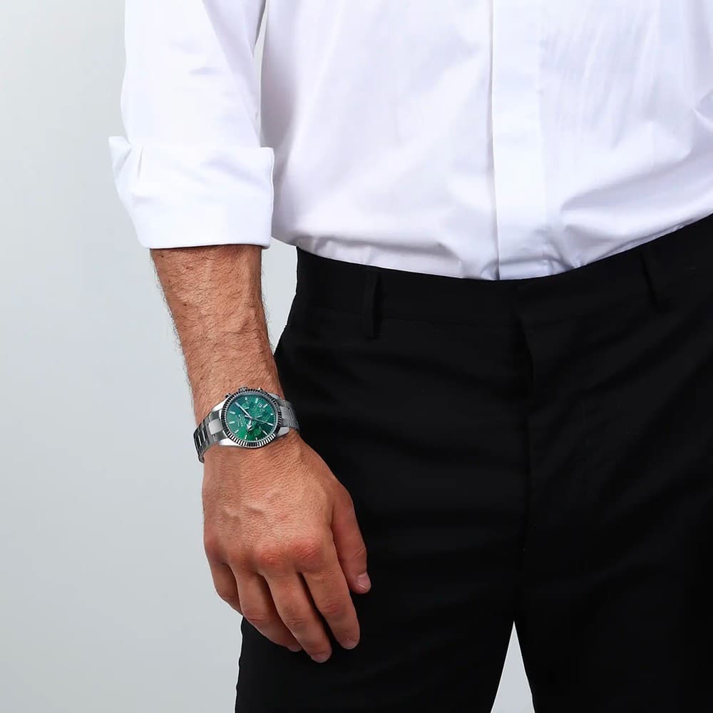 Sector 240 – Orologio Uomo Acciaio Verde Cronografo (R3273676009) - 4