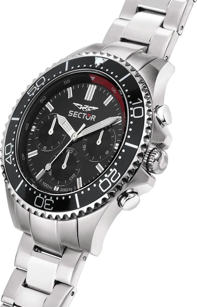 Sector 230 – Orologio Uomo Acciaio Nero Multifunzione (R3253161043) - 2