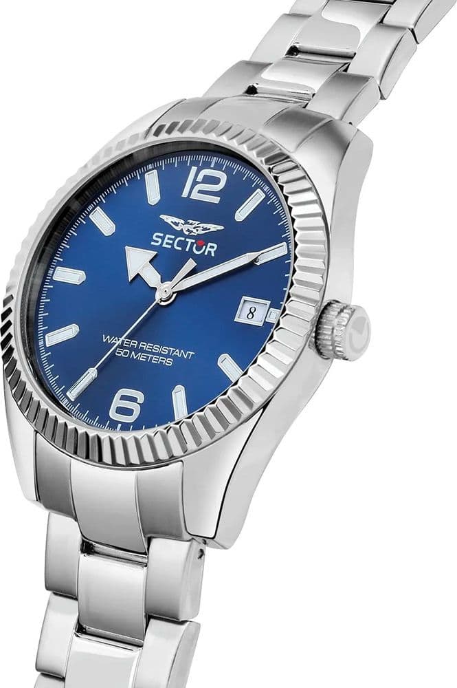 Orologio SECTOR uomo 240 datario acciaio / blu Limited Edition - 2