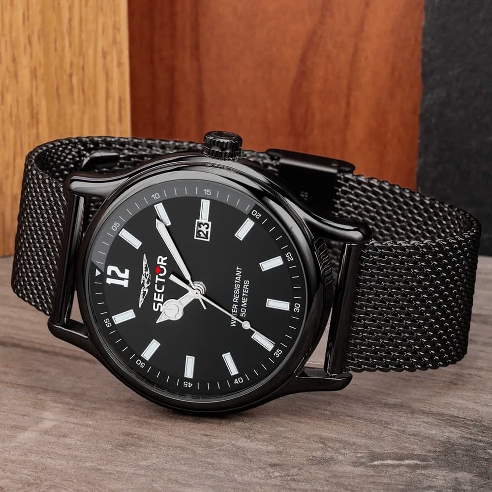 Sector 660 – Orologio Uomo Acciaio Nero con Datario (R3253517026) - 4
