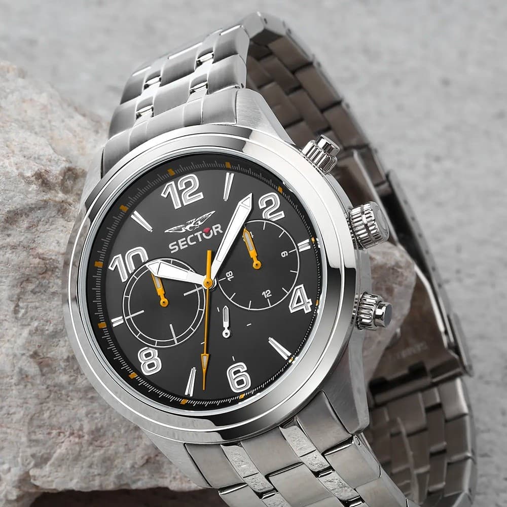 Sector 670 – Orologio Uomo Acciaio Nero Multifunzione Limited (R3253540016) - 3