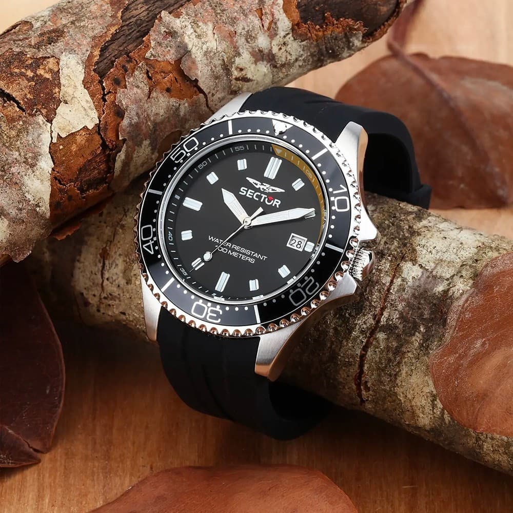 Orologio SECTOR Uomo 230 Datario Gomma Nero (R3251161048) - 4