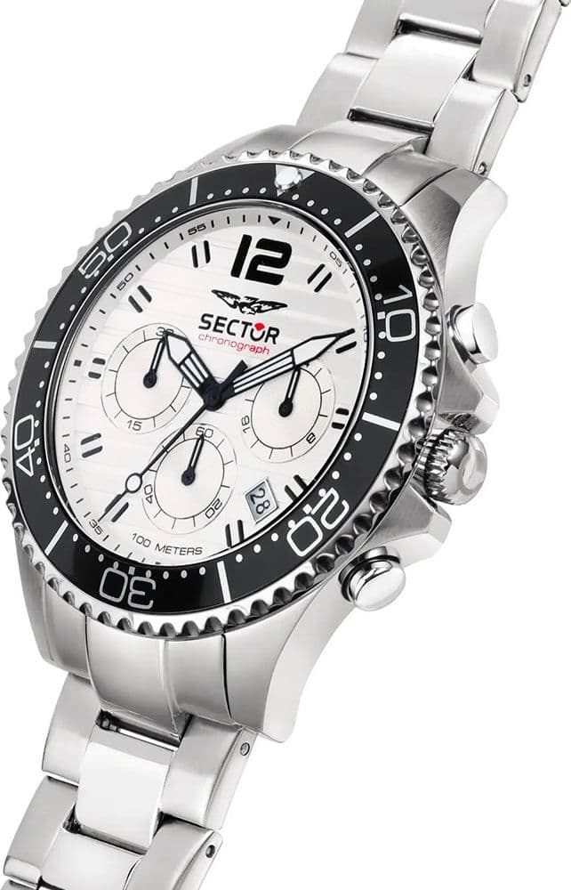 Sector 230 – Orologio Uomo Acciaio Bianco Cronografo (R3273661046) - 2