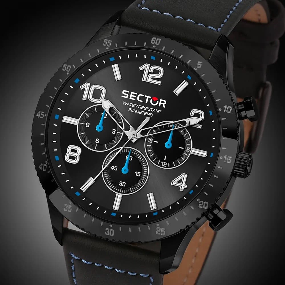 Orologio SECTOR 270 Uomo Multi Pelle Nero (R3251578012) - 4