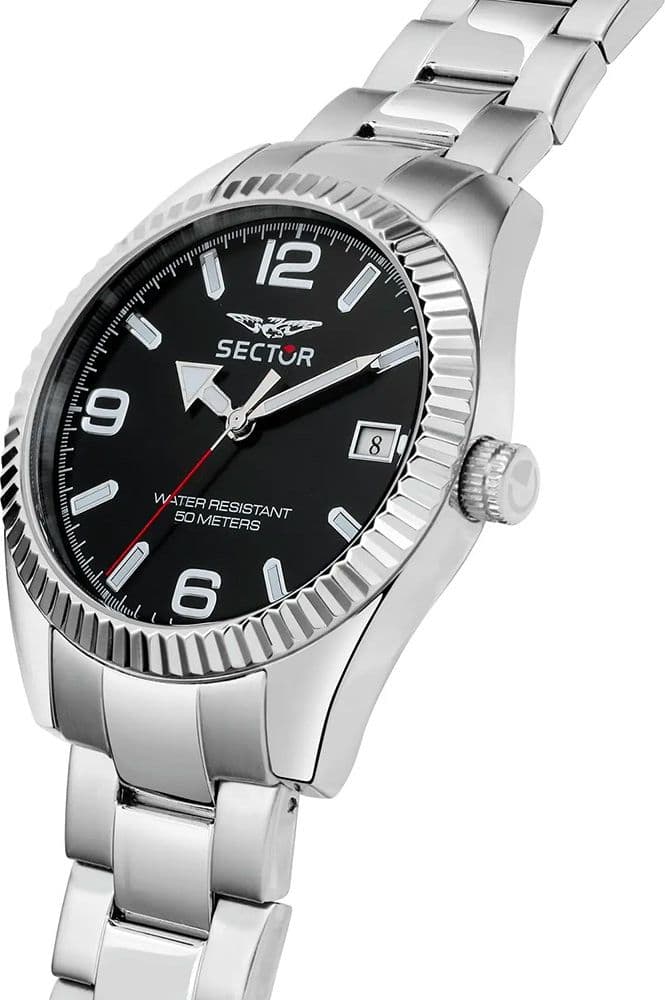 Sector 240 – Orologio Uomo Acciaio Nero con Datario (R3253240046) - 2
