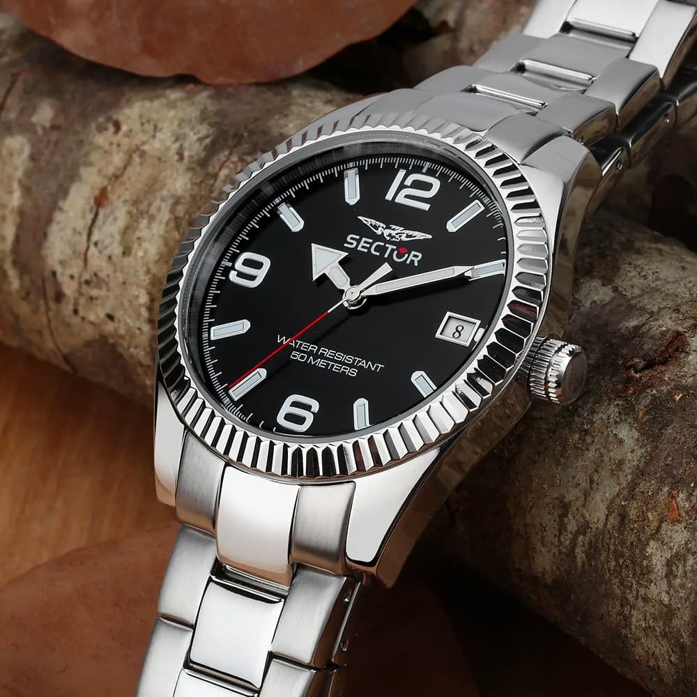 Sector 240 – Orologio Uomo Acciaio Nero con Datario (R3253240046) - 4