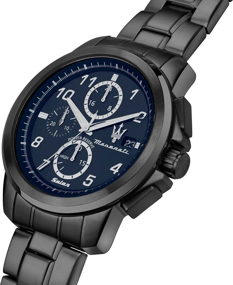 Maserati Successo – Orologio Uomo Solar Gun/Blu Cronografo (R8873645006) - 2