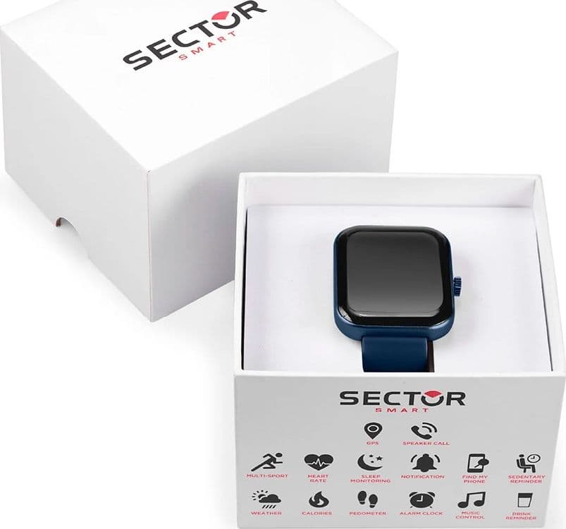 Smartwatch Sector S-03 Digitale Multi-Funzione / Gomma Blu - 6