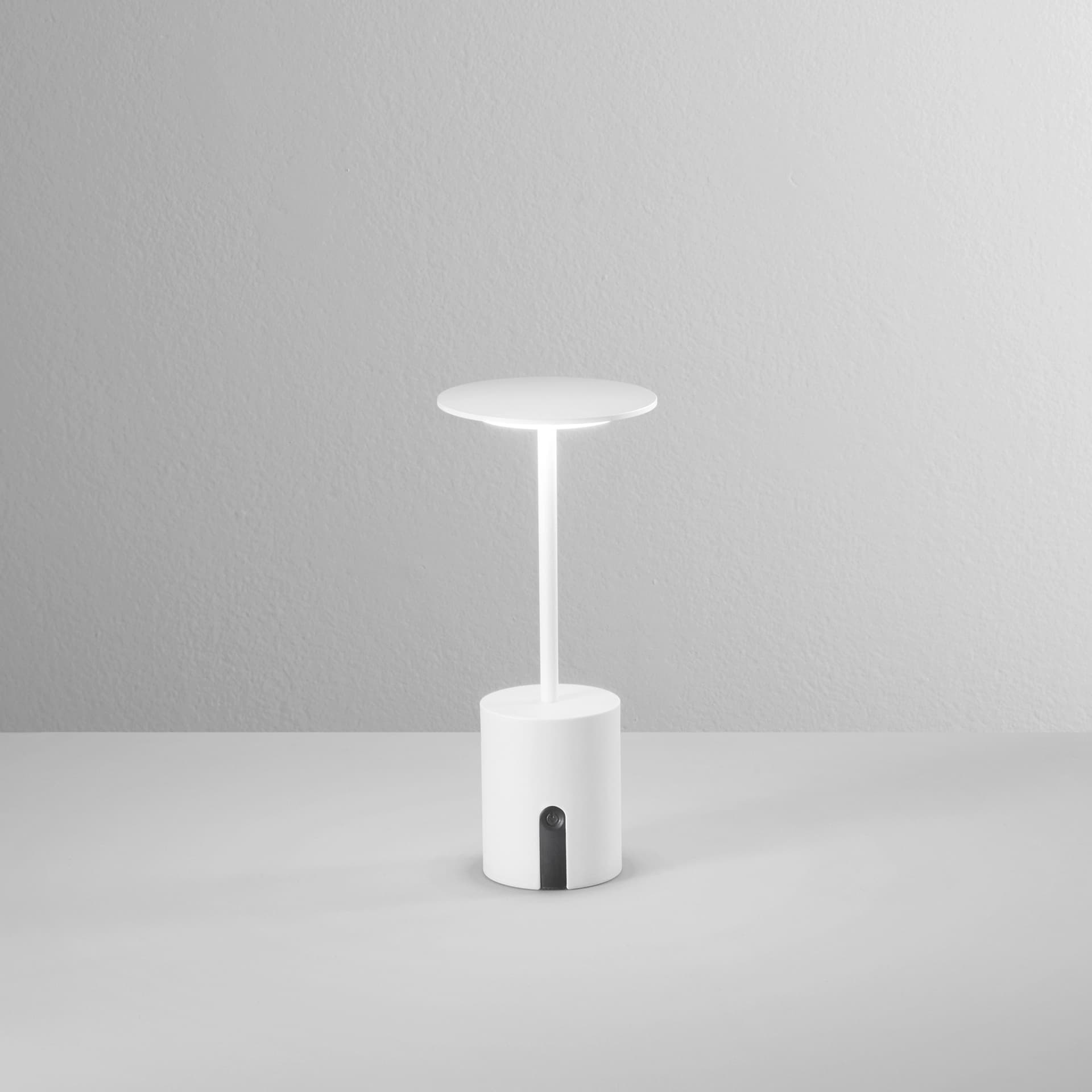 LAMPADA DA TAVOLO RICARICABILE LED LIBERTY BIANCA 2W 300LM 3000K DIMM. IP44 10X22CM - 2