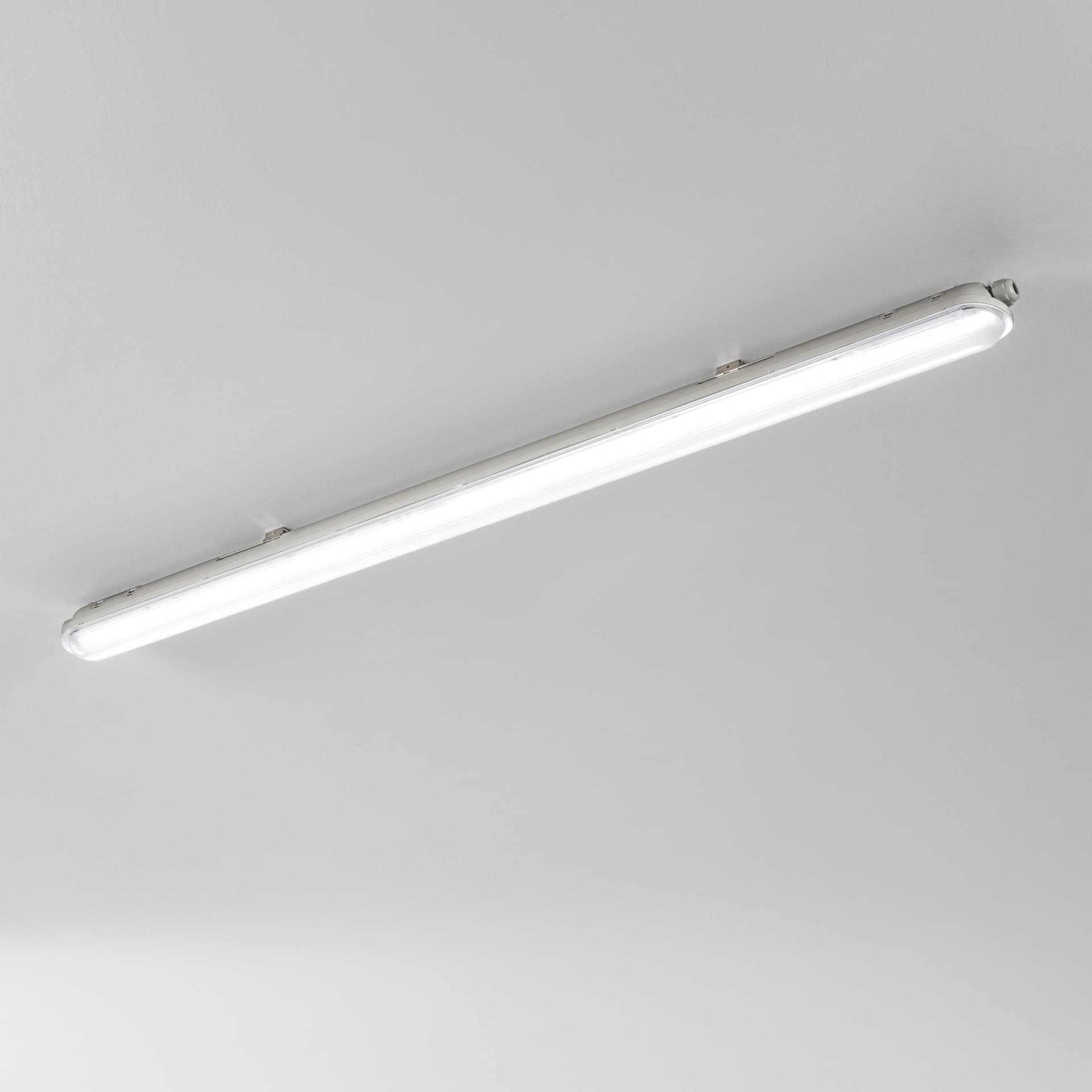 PLAFONIERA LED STAGNA NAUTILUS EMERGENZA 40W 5400LM 4000K IP65 118X6,1X7,2CM - 2