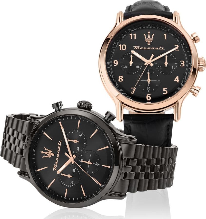 Orologio MASERATI Uomo Epoca Cronografo Acciaio Gun Limited - 4