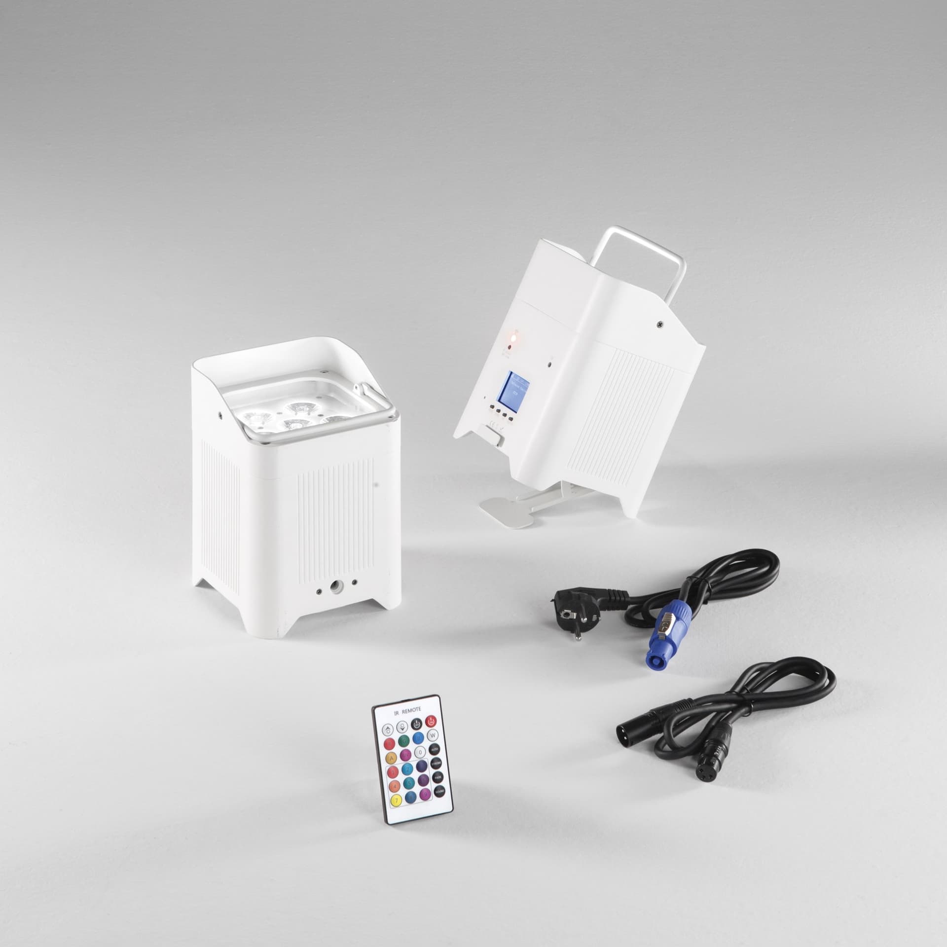 PROIETTORE LED SHOW RICARICABILE 6X18W RGBW+UV Wi-Fi IP22 13,6X13,6X19,6CM - 2