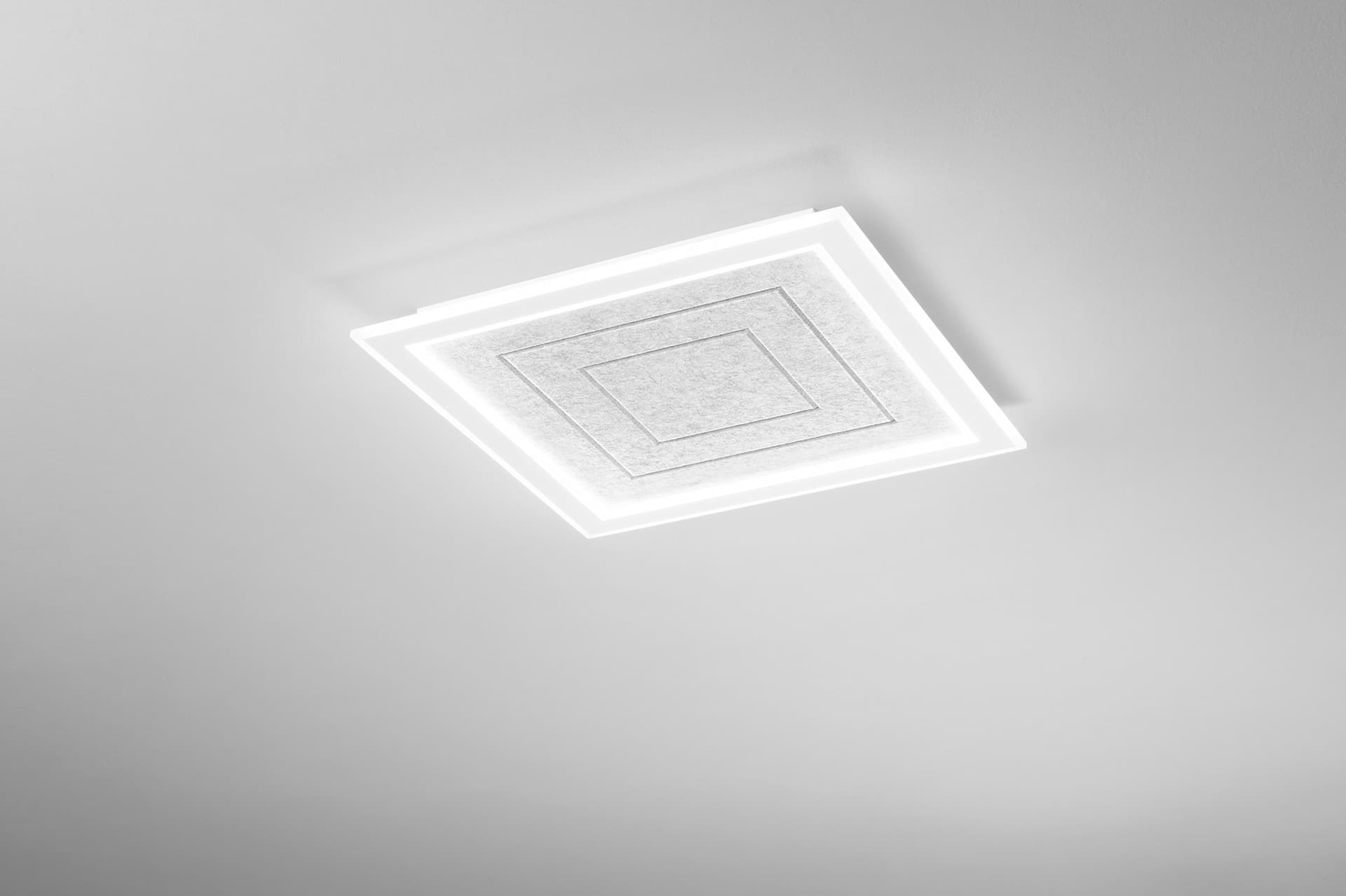PLAFONIERA AUX GRIGIA QUADRATA IN PMMA 40W CCT 3000/4000/6500K 60X5.5CM - 2