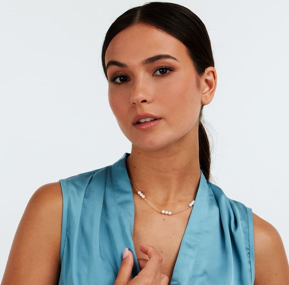 Collana MORELLATO donna Perle arg. 925 dorato (SAWM01) - 4