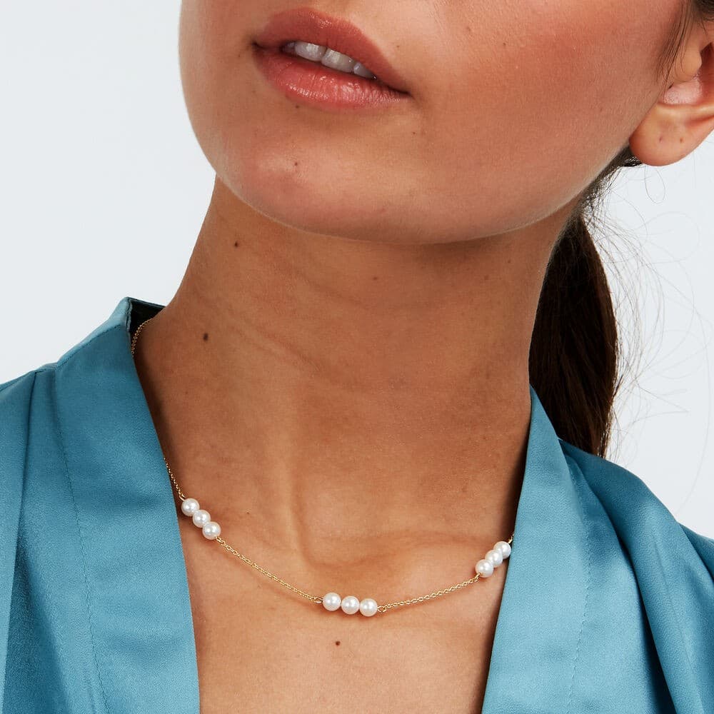 Collana MORELLATO donna Perle arg. 925 dorato (SAWM01) - 5