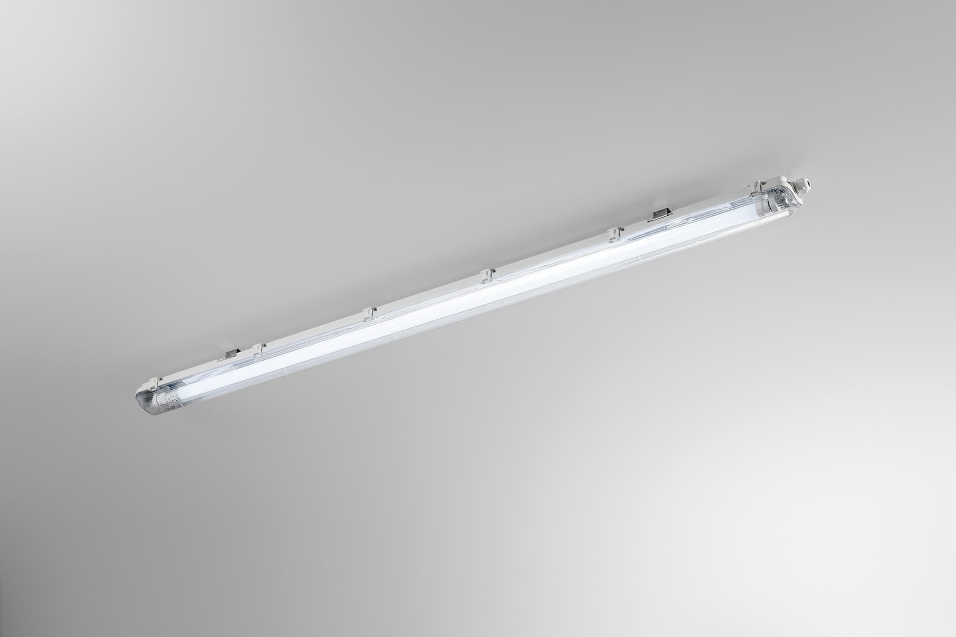 PLAFONIERA STAGNA LED ATLANTIC SILVER 1XT8 INCLUSO IP65 120CM - 2
