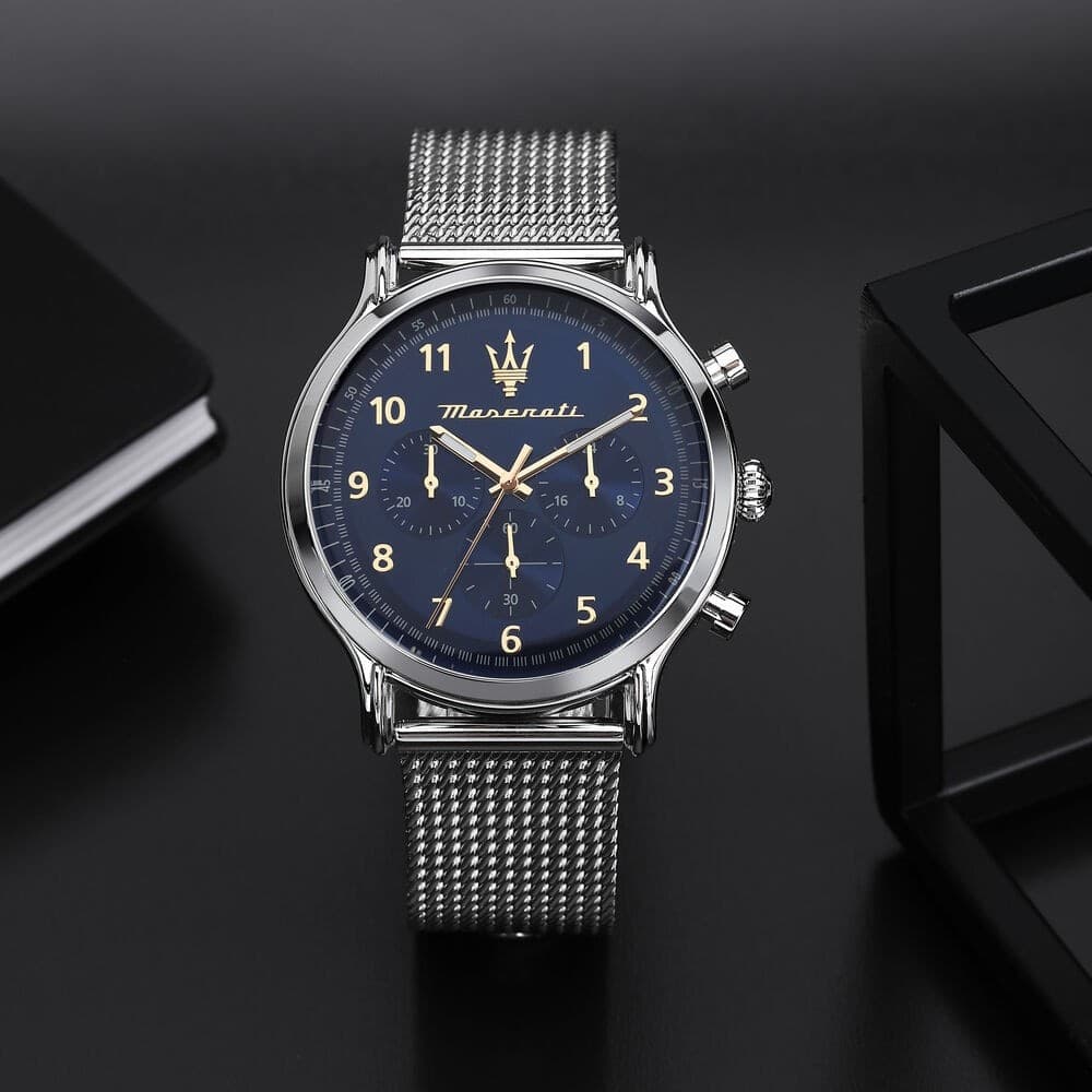 Maserati Epoca – Orologio Uomo Acciaio Blu Cronografo (R8873618022) - 5