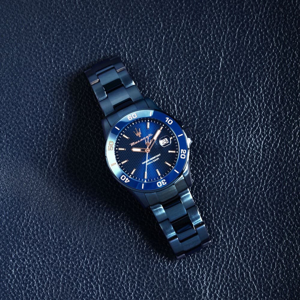 Orologio MASERATI Uomo Competizione Datario Blu (R8853100037) - 5