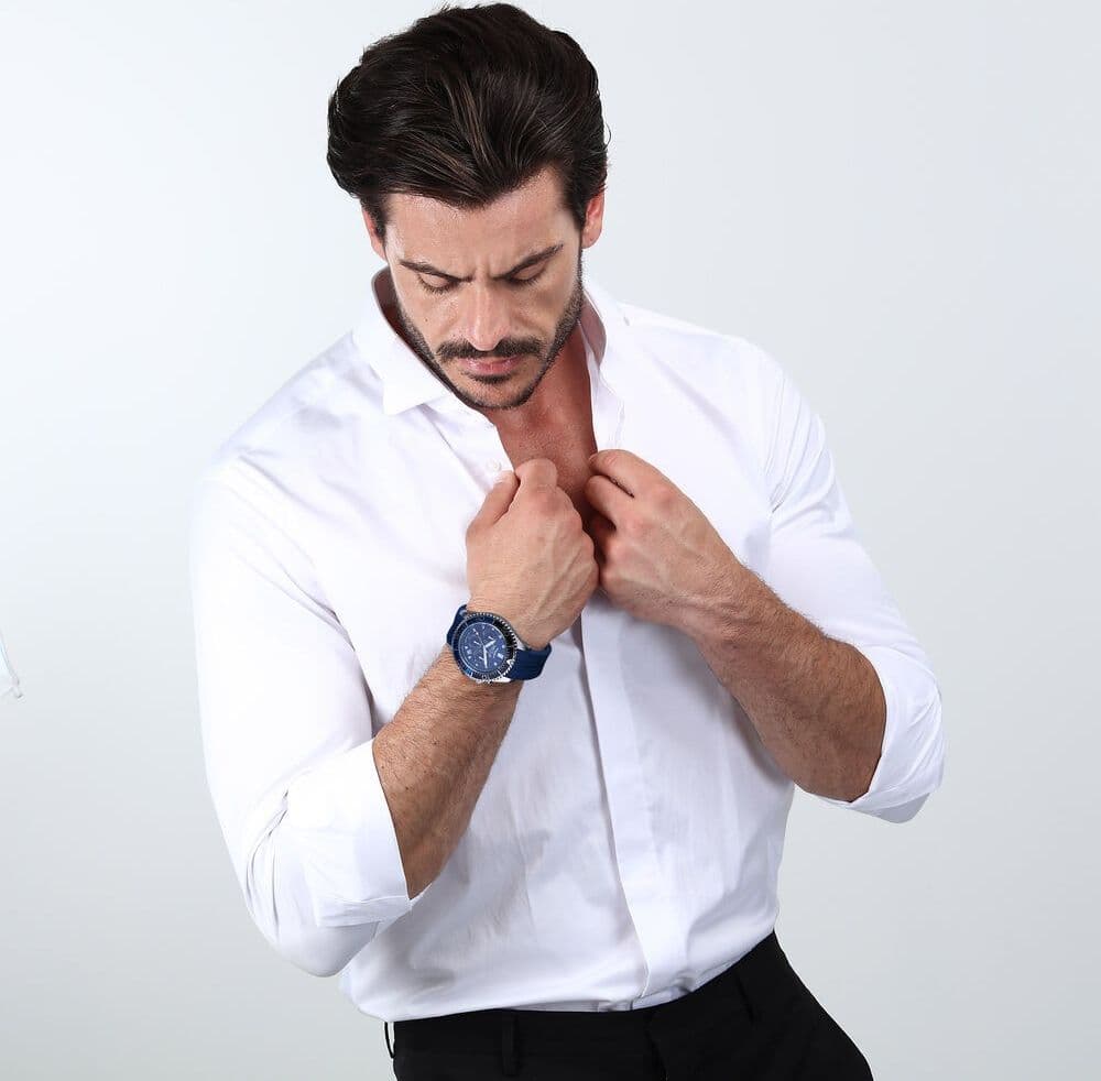Sector 230 – Orologio Uomo Gomma Blu Cronografo (R3271661027) - 6