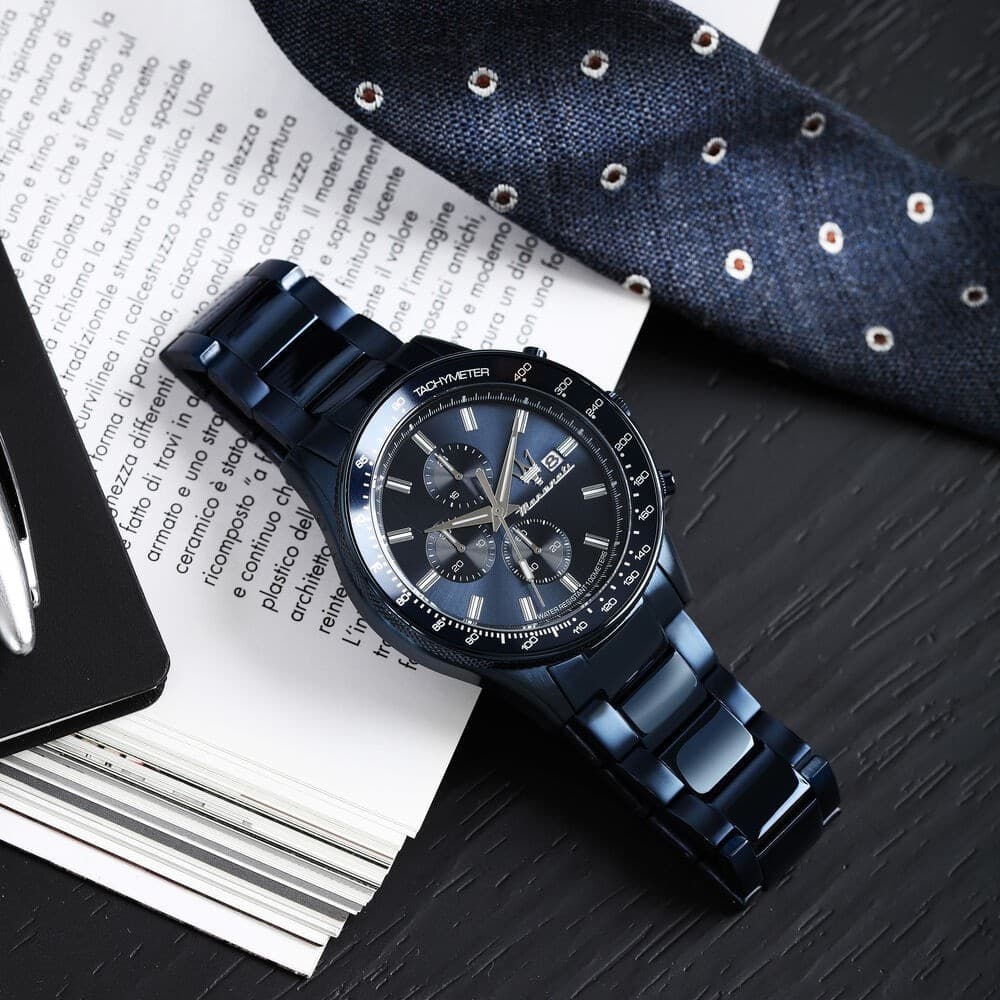 Maserati Blue Edition – Orologio Uomo Cronografo Blu Acciaio (R8873640023) - 5