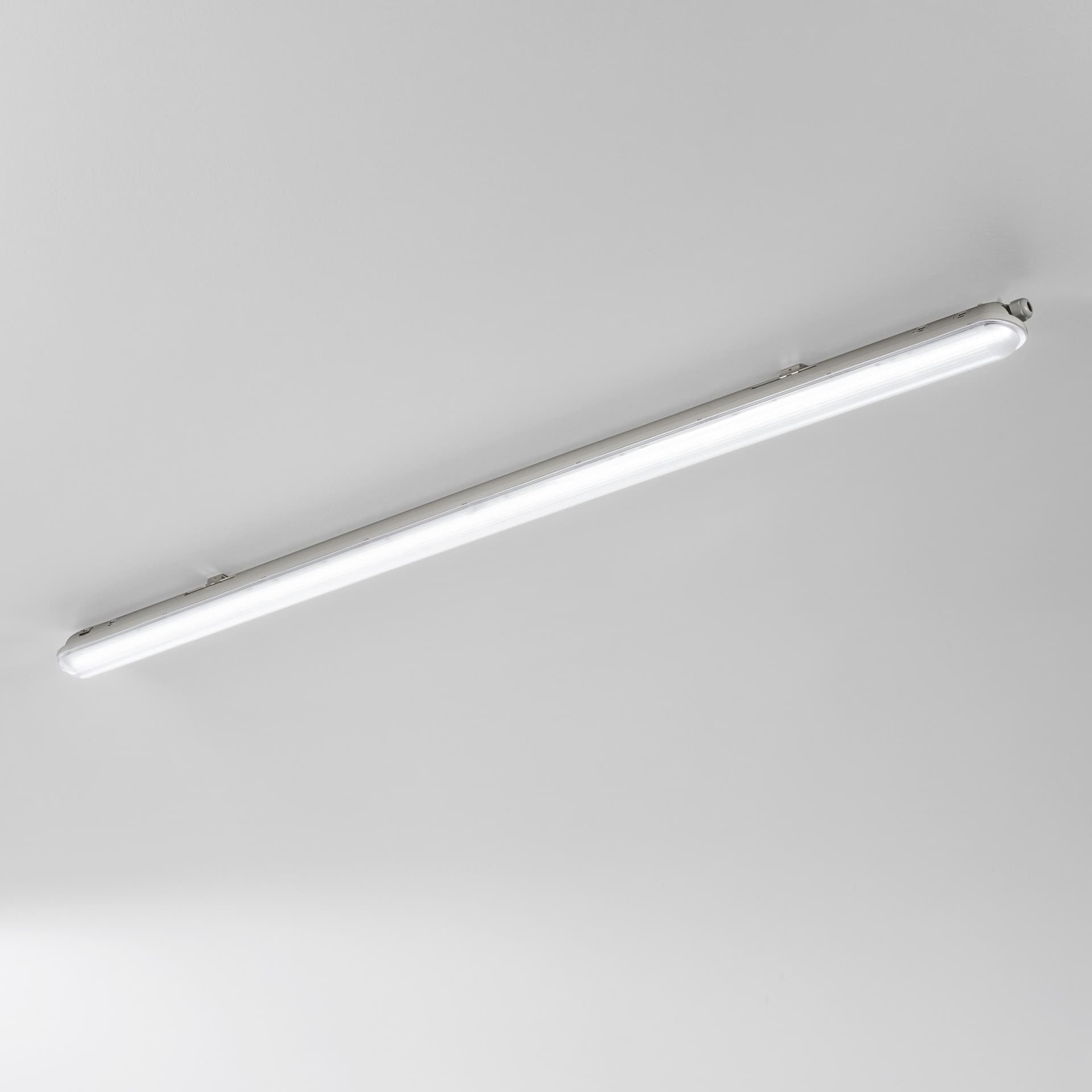 PLAFONIERA LED STAGNA NAUTILUS SILVER DALI 55W 7500LM 4000K IP65 148X6,1X7,2CM - 2