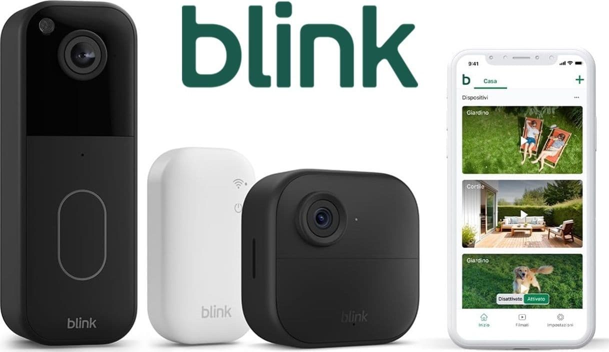 Blink Kit Videocitofono Campanello Telecamera + Videocamera da Esterno Outdoor 4 - Versione 2026