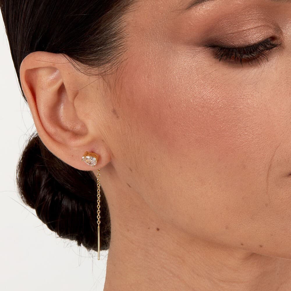 Orecchini Morellato Tesori – Pendenti Dorati con Zircone Bianco (SAIW208) - 5