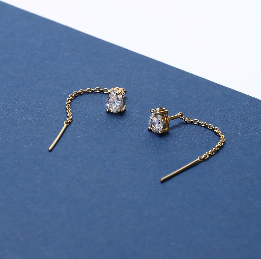 Orecchini Morellato Tesori – Pendenti Dorati con Zircone Bianco (SAIW208) - 6