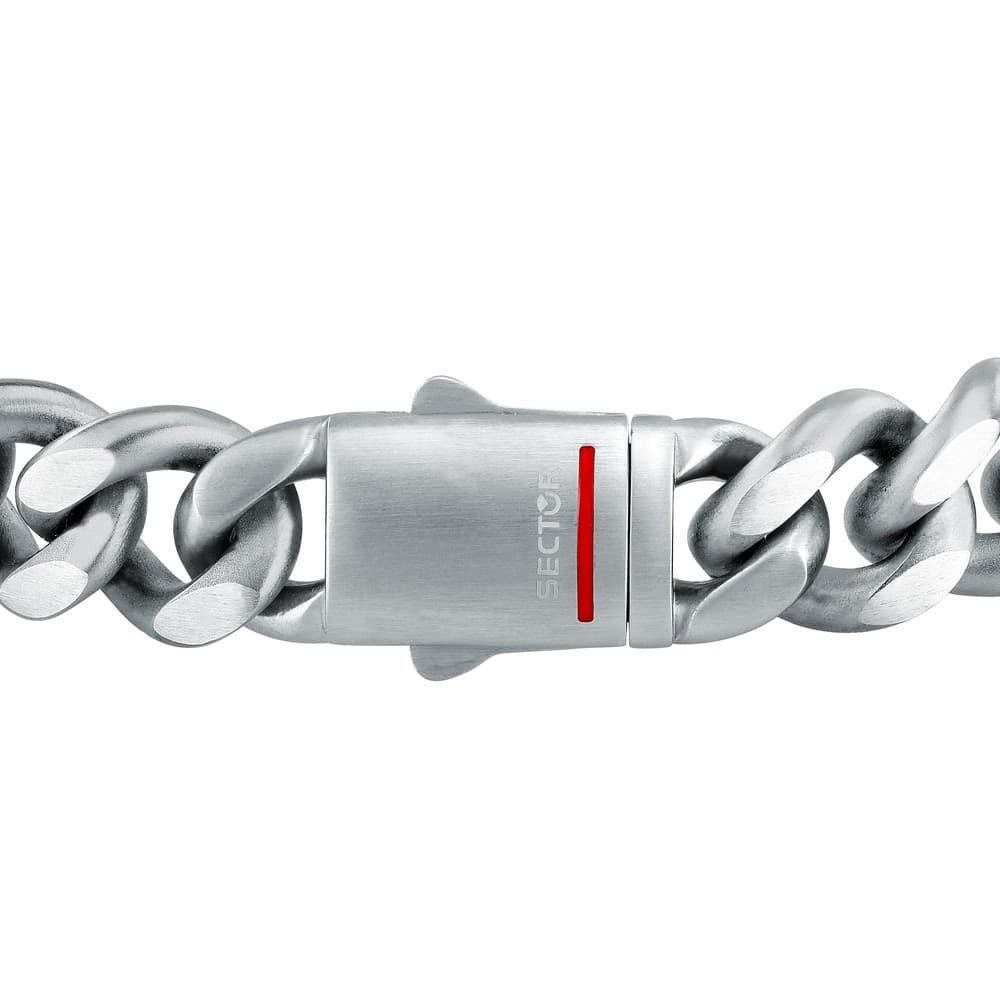 Bracciale Uomo Sector Bold in Acciaio Maglia Grossa (SAXS04) - 3
