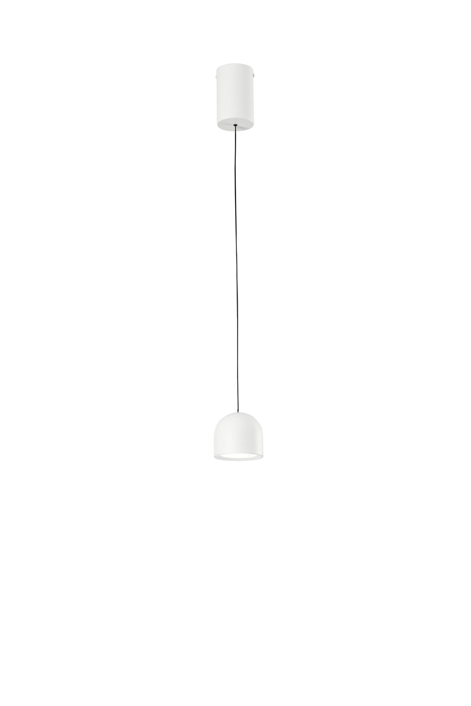 SOSPENSIONE LED YOYO BIANCA IN METALLO+ACRILICO 6W 3000K diam.10X150 CM