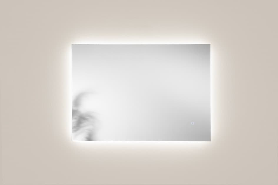 Specchio a led bagno 100x70 cm 3 colori touch pellicola antideflagrante - HALO - 2