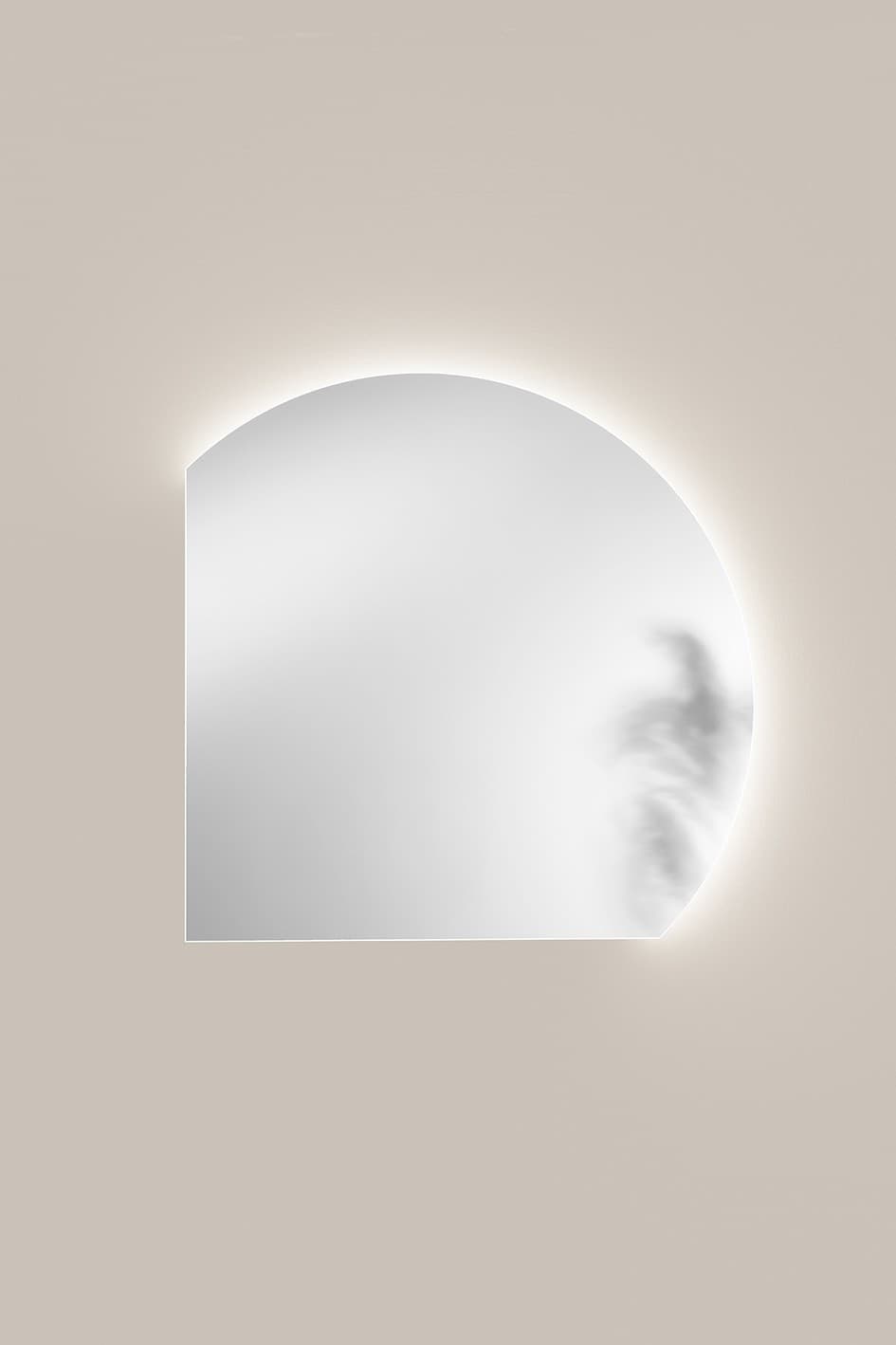 Specchio Bagno LED Design Semicircolare CCT 2 Misure - 2