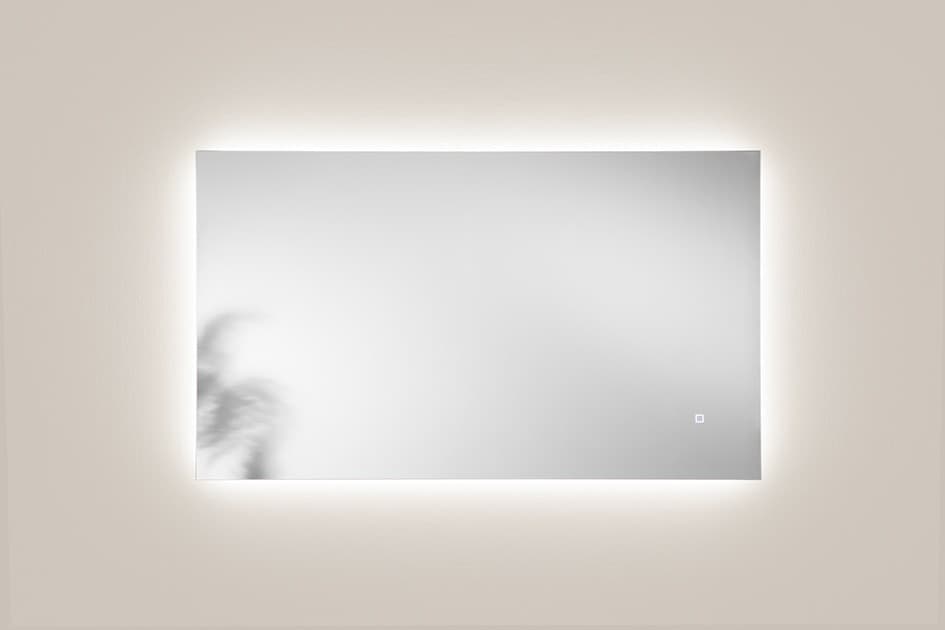 Specchio a led bagno 120x70 cm 3 colori touch pellicola antideflagrante - HALO - 2