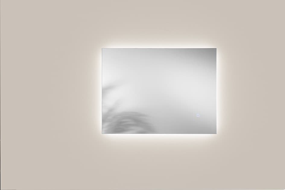 Specchio a led bagno 80x60 cm 3 colori touch pellicola antideflagrante - HALO - 2